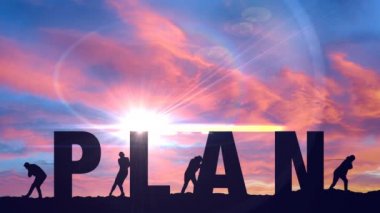 İnsanlar son tarihten önce şirket planını tamamlayarak Plan mektuplarını iter ve taşırlar