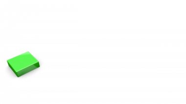 Renkli sütun gelir dağılımı grafiği, büyüyen grafik pasta finansal animasyon