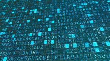 Dijital makine kodu ikili semboller arka plan, düz dahili bilgisayar numarası