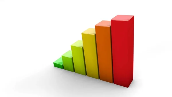 Alrededor de gráfico financiero de crecimiento colorido, cifras de distribución de ingresos empresariales Imágenes de stock libres de derechos