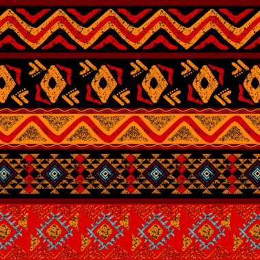 Geometrik etnik model. Arkaplan, kumaş, halı, duvar kağıdı, giysi için tasarım.