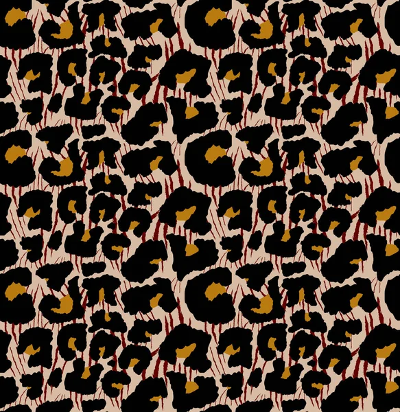 Design Padrão Leopardo Fundo Ilustração — Fotografia de Stock