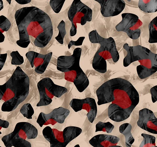 Leopard Pattern Design Illustration Background — Stock Photo, Image