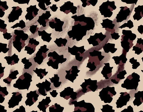 Leopard Pattern Design Illustration Background — Stock Photo, Image