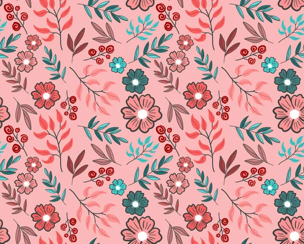 Seamless Flower Pattern Flower Illustration Design Pattern — Stock Photo, Image
