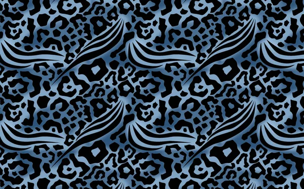 Σχεδιασμός Μοτίβων Λεοπάρδαλης Και Ζέβρας Φόντο Εικονογράφησης Πρότυπο Σχεδίασης Λεοπάρδαλης — Φωτογραφία Αρχείου