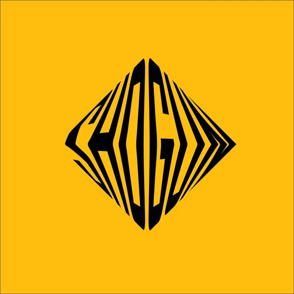 Tworzenie Logo Żółtym Czarnym — Zdjęcie stockowe