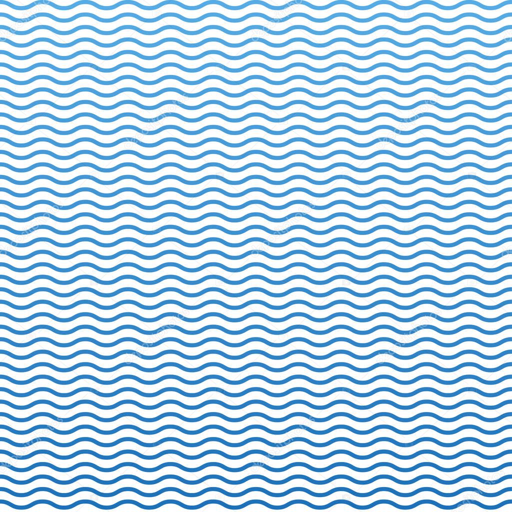 Blue seamless wavy line pattern, stylish design