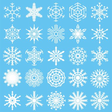 Kar taneleri ile koymak bir beyaz arka plan, kış tasarım, vektör