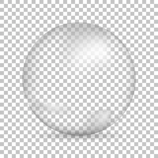 Водна Бульбашка Тіні Ізольованому Фоні Векторні Ілюстрації — стоковий вектор