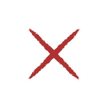 Kızıl Haç beyaz bir arka planda vektör çizim x