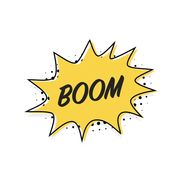 Bubble boom banner en estilo plano, diseño de línea, vector — Archivo Imágenes Vectoriales