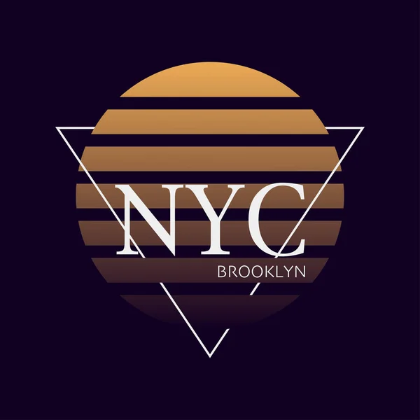 Nyc print. Typography design. New York. pattern on shirt. York i — Stock Vector