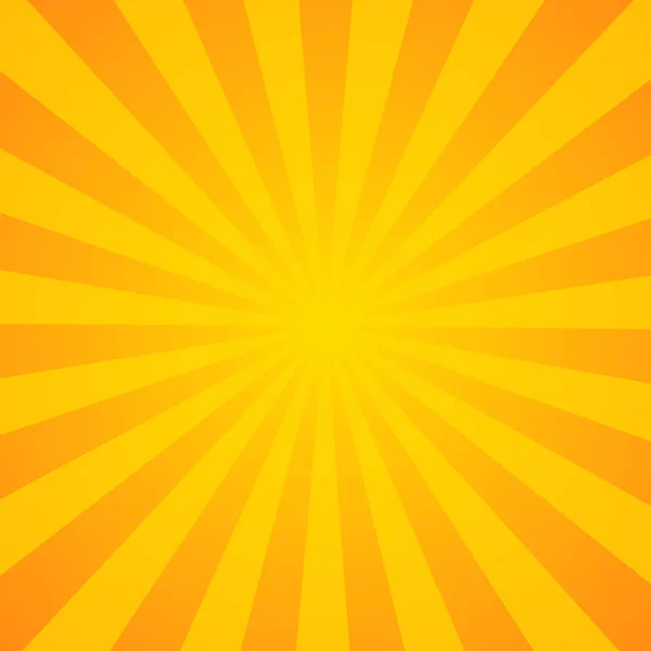 Сонячний спалах фону. Помаранчевий фон з радіальними лініями для ret — стоковий вектор