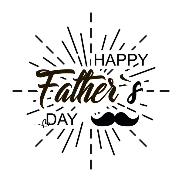 父亲节。庆祝日。父亲节快乐。刻字设计 — 图库矢量图片