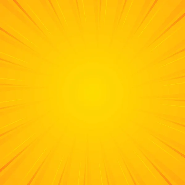 Sluneční pozadí. Pozadí s radiálními čarami pro retro Illu — Stockový vektor