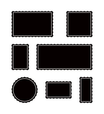 Kağıt tasarımı için siyah damga ile Vintage koleksiyonu. Vintage St