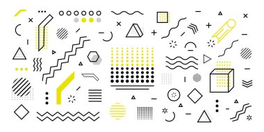 Moda geometrik şekil arkaplanı. En düşük poster 3d şekli