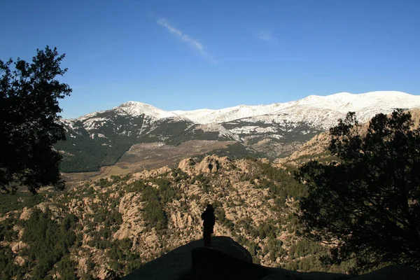 Sierra Guadarrama Nın Panoramik Görüntüsü — Stok fotoğraf