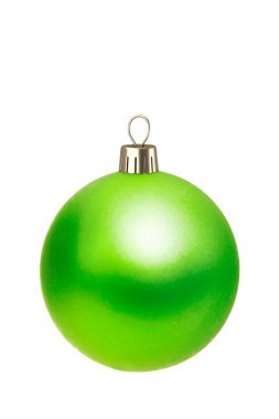 Beyaz arka planda izole edilmiş Noel süsleri. 