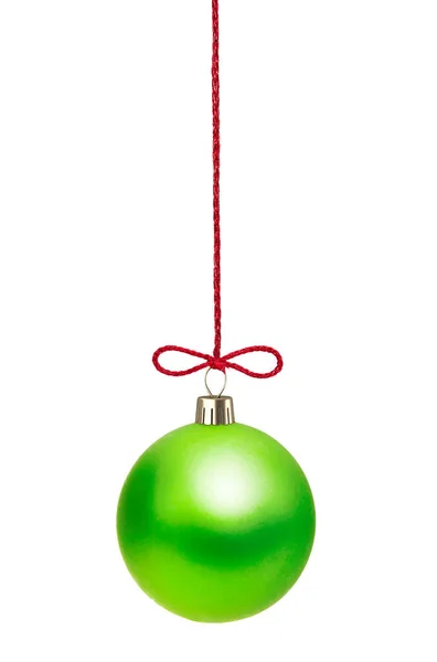 Kerst Ornamenten Geïsoleerd Een Witte Achtergrond — Stockfoto