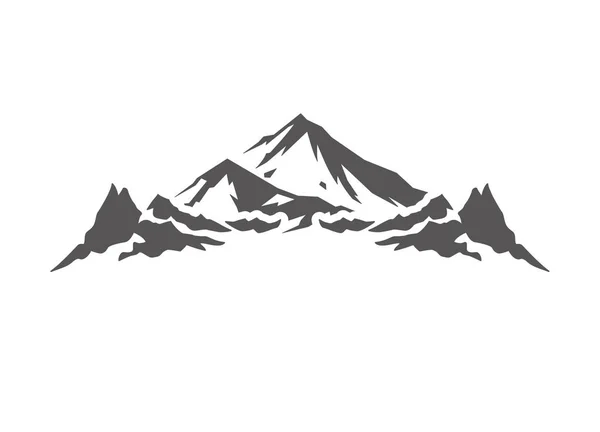 Forma Montanha Isolada Ilustração Vetor Fundo Branco Montanha Colinas Vetor — Vetor de Stock