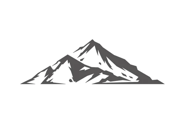 Forma Montaña Aislada Sobre Fondo Blanco Ilustración Vectorial Montaña Colinas — Vector de stock