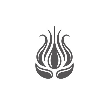 Beyaz arka plan vektör illüstrasyon izole buğday kulak simgesi.