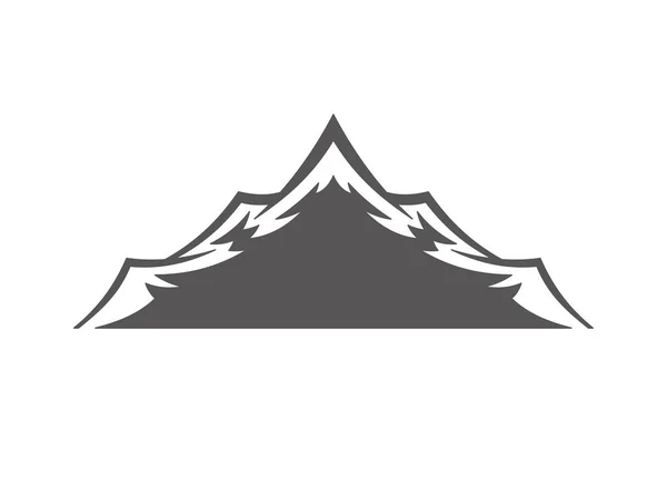 Forma Montanha Isolada Ilustração Vetor Fundo Branco Montanha Colinas Vetor — Vetor de Stock