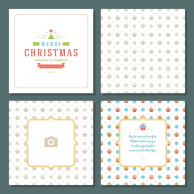 Noel tebrik kartı tasarımı ve şablon geçmişi, Mutlu Noeller dilekleri ve aile fotoğrafı.