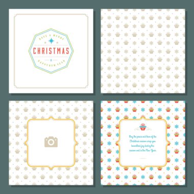 Noel tebrik kartı tasarımı ve şablon geçmişi, Mutlu Noeller dilekleri ve aile fotoğrafı.