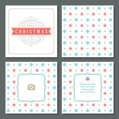 Noel tebrik kartı tasarımı ve şablon geçmişi, Mutlu Noeller dilekleri ve aile fotoğrafı.