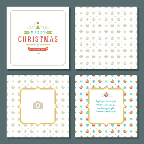 Noel tebrik kartı tasarımı ve şablon geçmişi, Mutlu Noeller dilekleri ve aile fotoğrafı.