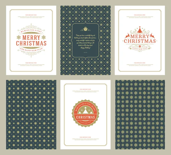 Neşeli Noel tebrik kartları şablonları ve desenler arka planlar