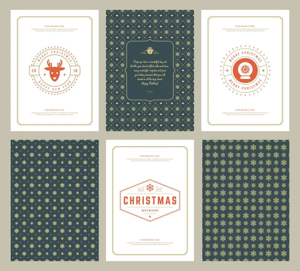 Neşeli Noel tebrik kartları şablonları ve desenler arka planlar