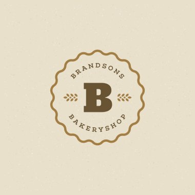 Fırın rozeti veya etiket vektör illüstrasyonu.