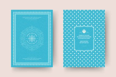 Noel tebrik kartı tasarımı vektör çizimi.