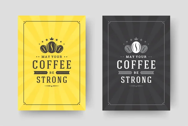 Café citação estilo tipográfico vintage inspirador frase design vetor ilustração. — Vetor de Stock
