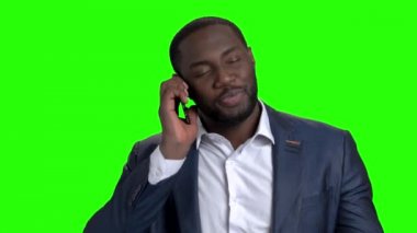 Neşeli afro Amerikan girişimci Evet.