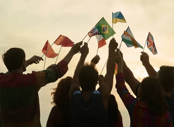 Different flag gathering. — Stock Photo, Image