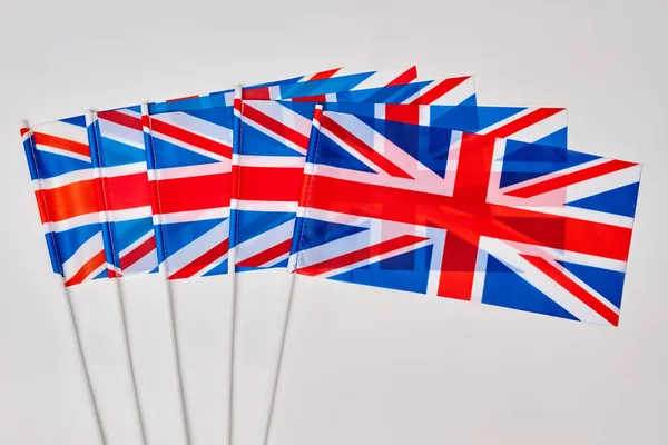 Collectie van vlaggen van het Verenigd Koninkrijk. — Stockfoto