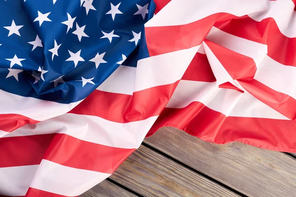 Close up crumpled flag of the USA. — Stock Photo, Image