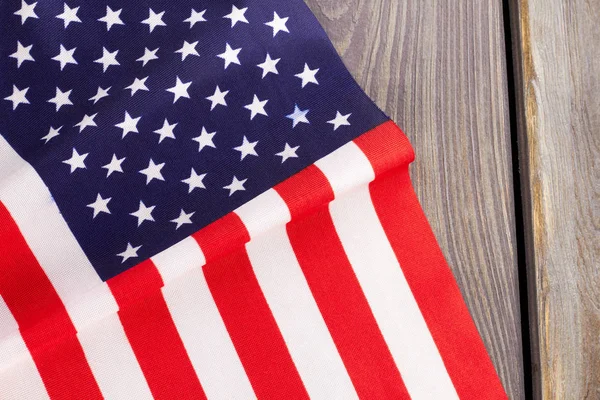 Fabric flag of United States of America. — Stock Photo, Image