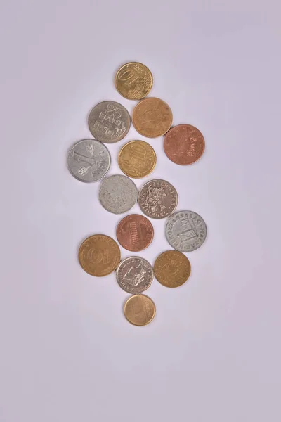 Many different coins collection. — Stock Photo, Image