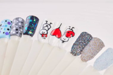 Güzel tırnak sanat plastik çivi ipuçları.