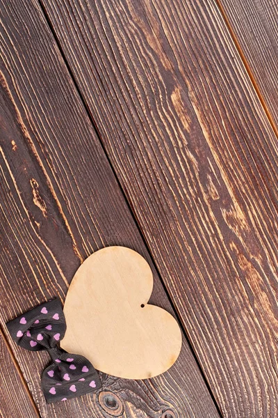 Valentines Day decoration on wooden background. — Stock Photo, Image