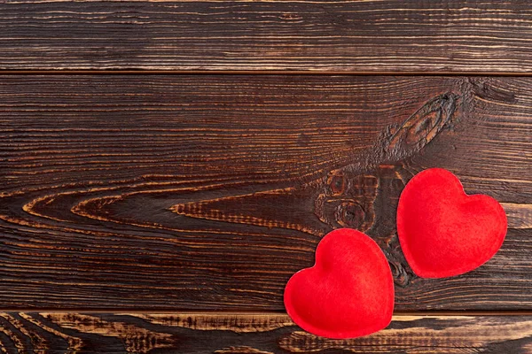 Día de San Valentín fondo con corazones en esquina . — Foto de Stock