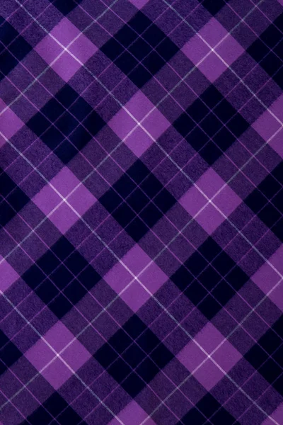 Checkered woolen clothes material texture.
