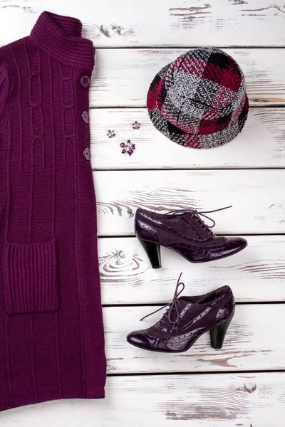 Kış giysi kavramı.