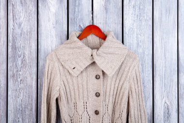 Askı yün kış, yakın çekim.